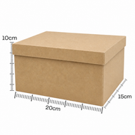 Caixa Tampa Sapato Madeira Mdf Cru 20x15x10cm