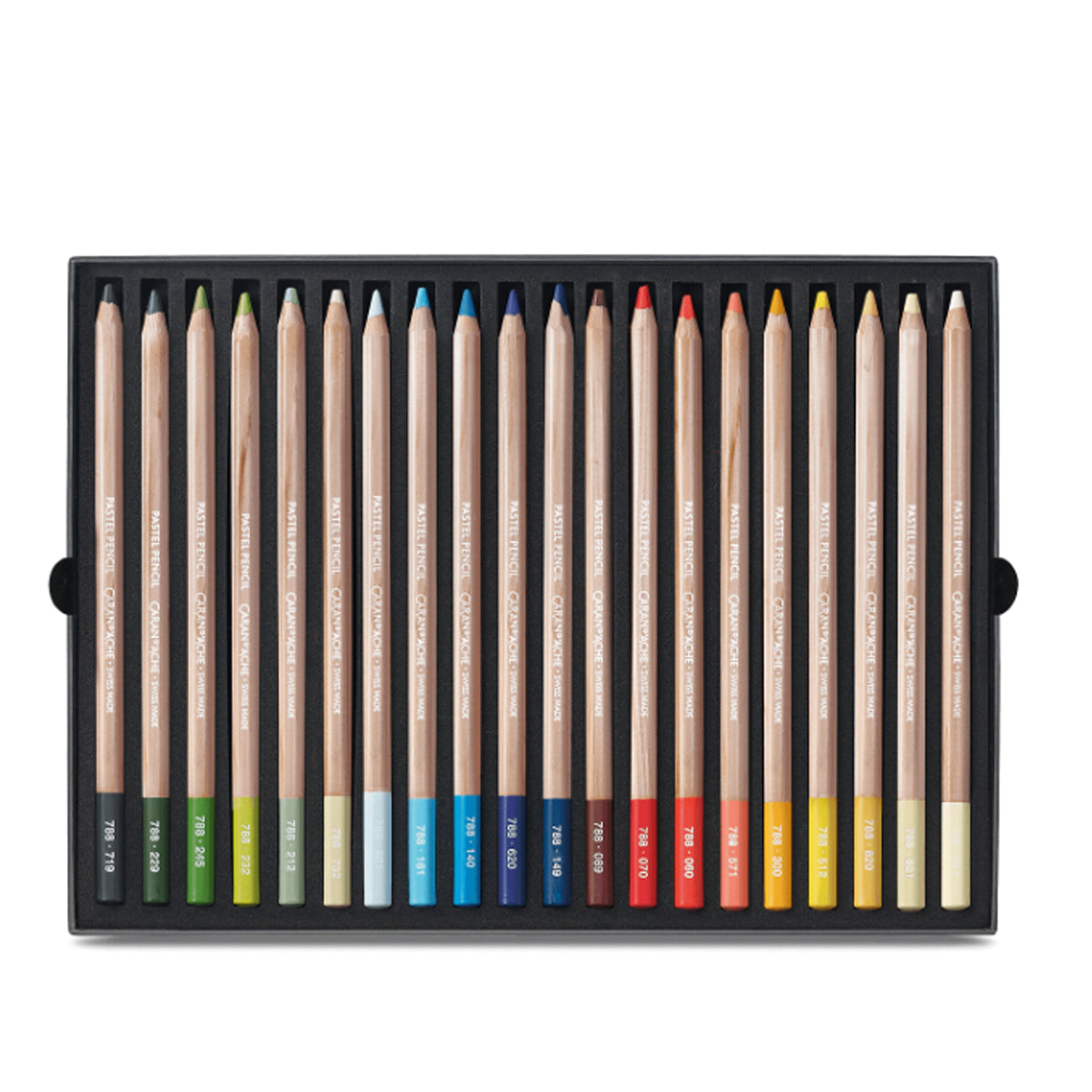 Estojo Lápis de Cor Caran D'ache Pastel Seco com 40 Cores
