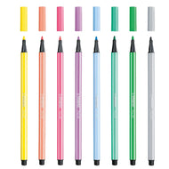 Canetas Hidrográficas Pen 68 Aquareláveis 1mm 8 Cores Pastel para Desenho, Lettering e Aquarela - Stabilo