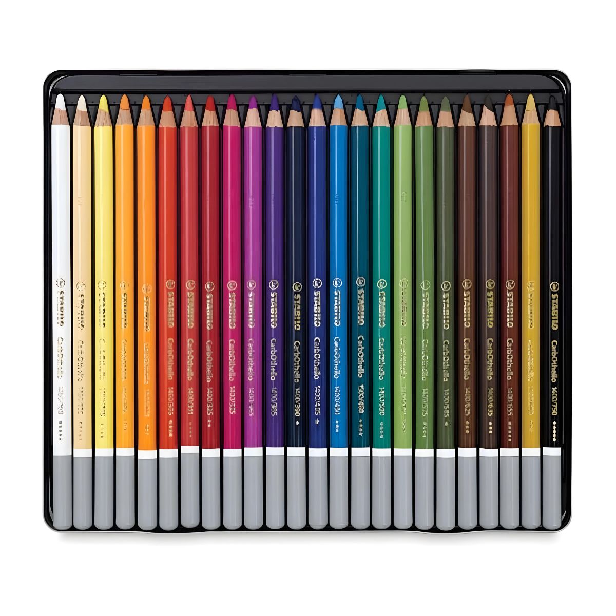 Lápis Pastel Seco Carbothello 24 Cores para Desenho e Esfumado - Stabilo