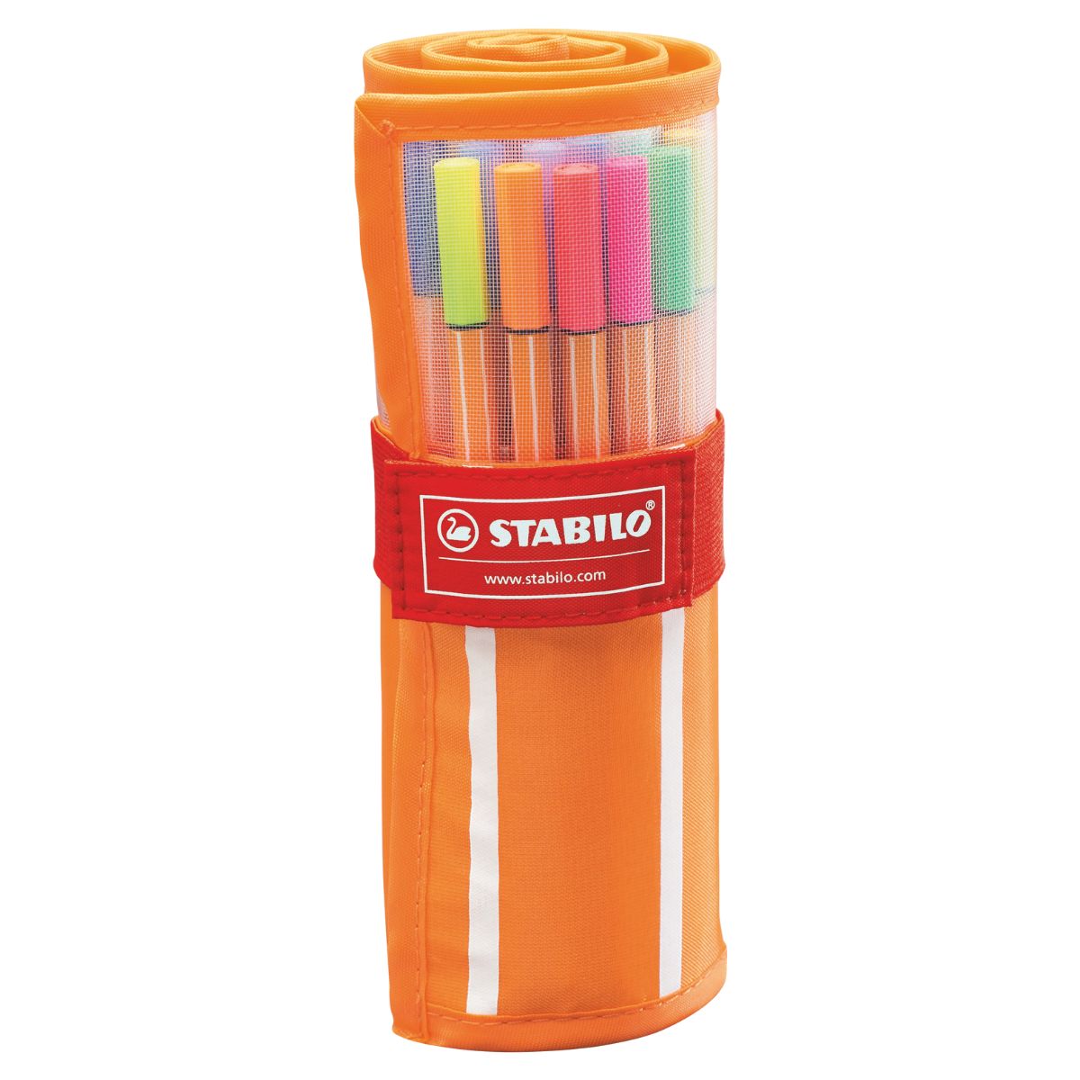 Estojo de Caneta Multiuso Point 88 Extrafina Stabilo 0.4Mm com 30 Cores - Rollerset 