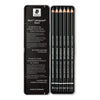 Estojo em Lata de Lápis Grafite Staedtler Mars Lumograph Black com 6 Unidades