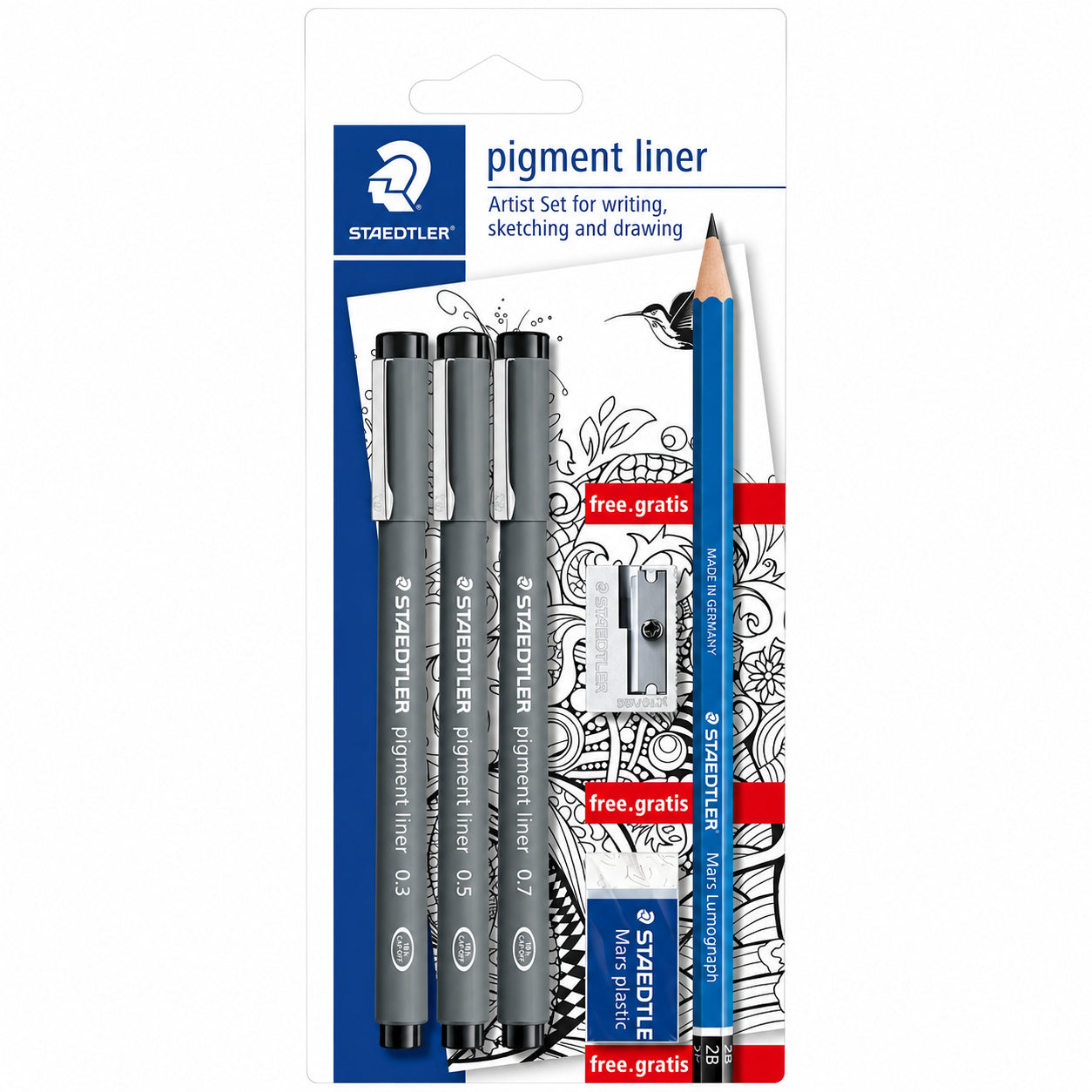 Kit Pigment Liner Artist Set com 6 Peças - Staedtler