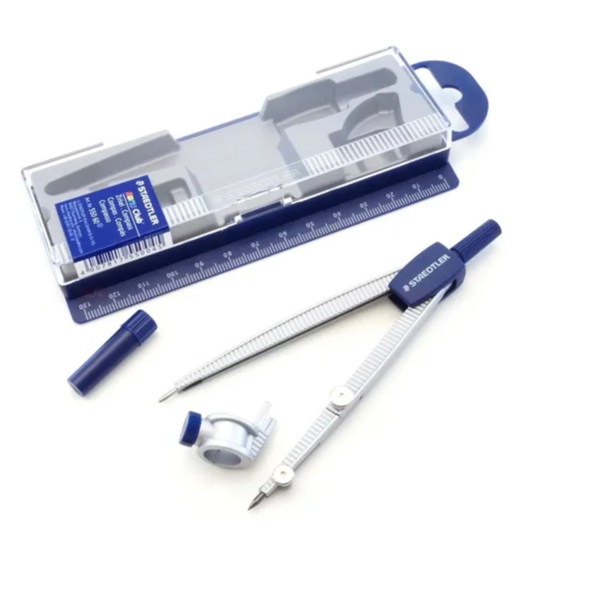 Compasso Staedtler Escolar com Adaptador Noris 550 60 02 Estojo X1