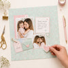 Papel para Scrapbook Estampas Basicas Corações Coloridos Fundo Verde 30,5x30,5cm para Scrapbook e Papelaria Criativa Sbb-106 - Litoarte