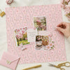 Papel para Scrapbook Estampas Basicas Borboletas e Florzinhas 30,5x30,5cm para Scrapbook e Papelaria Criativa Sbb-105 - Litoarte