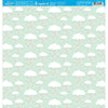 Papel para Scrapbook Estampas Basicas Chuva de Bênçãos Fundo Verde 30,5x30,5cm para Scrapbook e Papelaria Criativa Sbb-104 - Litoarte