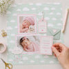 Papel para Scrapbook Estampas Basicas Chuva de Bênçãos Fundo Verde 30,5x30,5cm para Scrapbook e Papelaria Criativa Sbb-104 - Litoarte