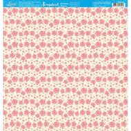 Papel para Scrapbook Estampas Basicas Rosas Ii 30,5x30,5cm para Scrapbook e Papelaria Criativa Sbb-086 - Litoarte