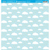 Papel para Scrapbook Estampas Basicas Chuva de Bênçãos Fundo Azul 30,5x30,5cm para Scrapbook e Papelaria Criativa Sbb-113 - Litoarte