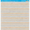 Papel para Scrapbook Estampas Basicas Listras Horizontais Azuis 30,5x30,5cm para Scrapbook e Papelaria Criativa Sbb-131 - Litoarte