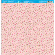 Papel para Scrapbook Estampas Basicas Rosas 30,5x30,5cm para Scrapbook e Papelaria Criativa Sbb-083 - Litoarte