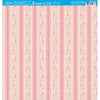 Papel para Scrapbook Estampas Basicas Listrado com Rosas 30,5x30,5cm para Scrapbook e Papelaria Criativa Sbb-089 - Litoarte