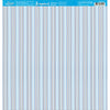 Papel para Scrapbook Estampas Basicas Listras Azul e Marrom 30,5x30,5cm para Scrapbook e Papelaria Criativa Sbb-097 - Litoarte