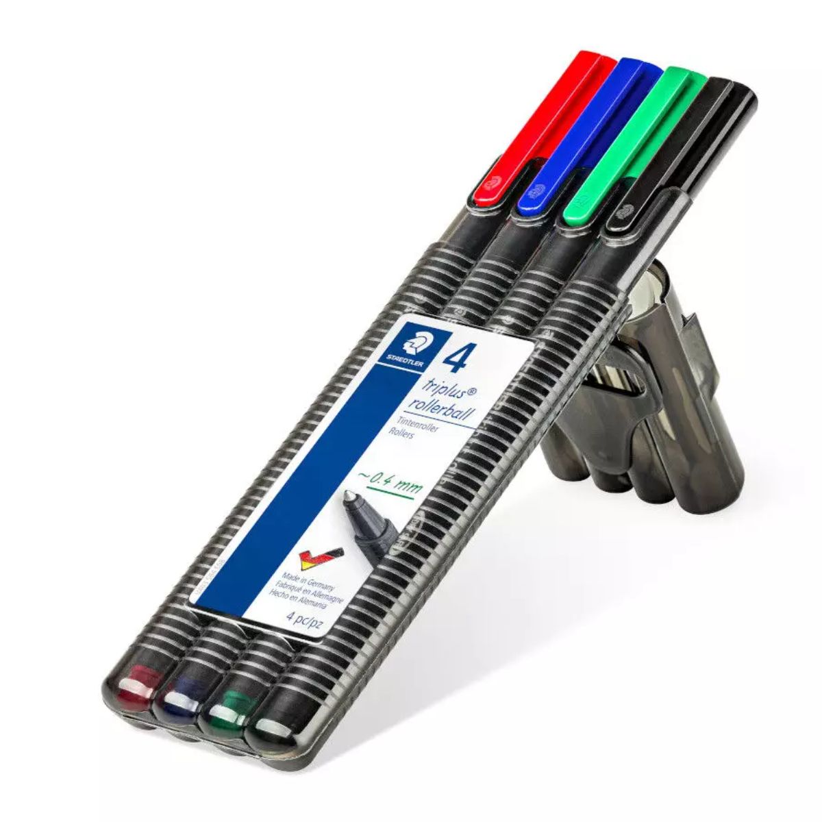 Estojo de Caneta Staedtler Triplus Rollerball 0.4Mm com 04 Cores