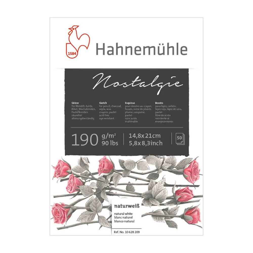 Bloco de Desenho Hahnemühle Nostalgie Sketch Pad 190 g/m²