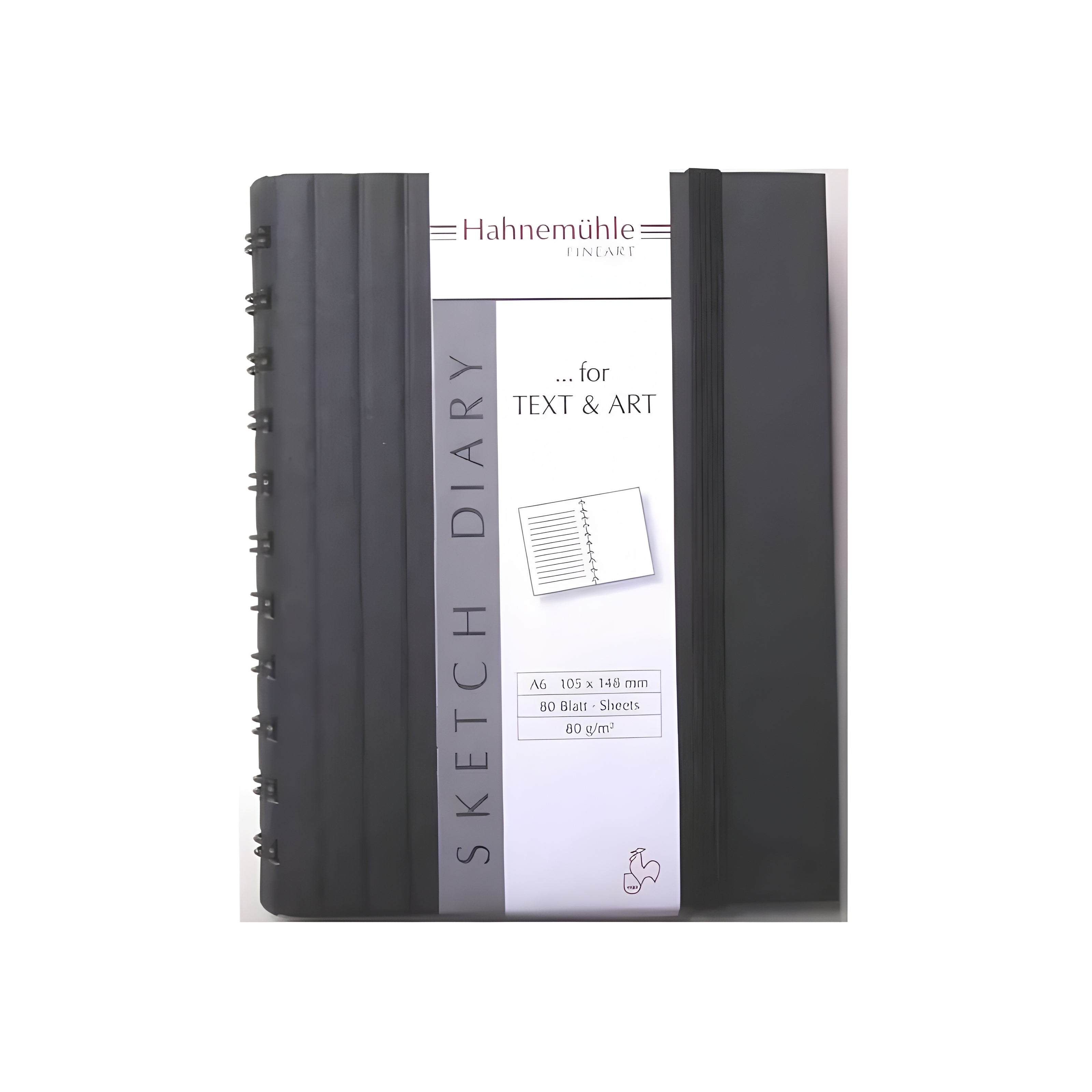 Caderno de Desenho Hahnemühle Sketch Diary com Espiral 120g/m² Com 60 Folhas