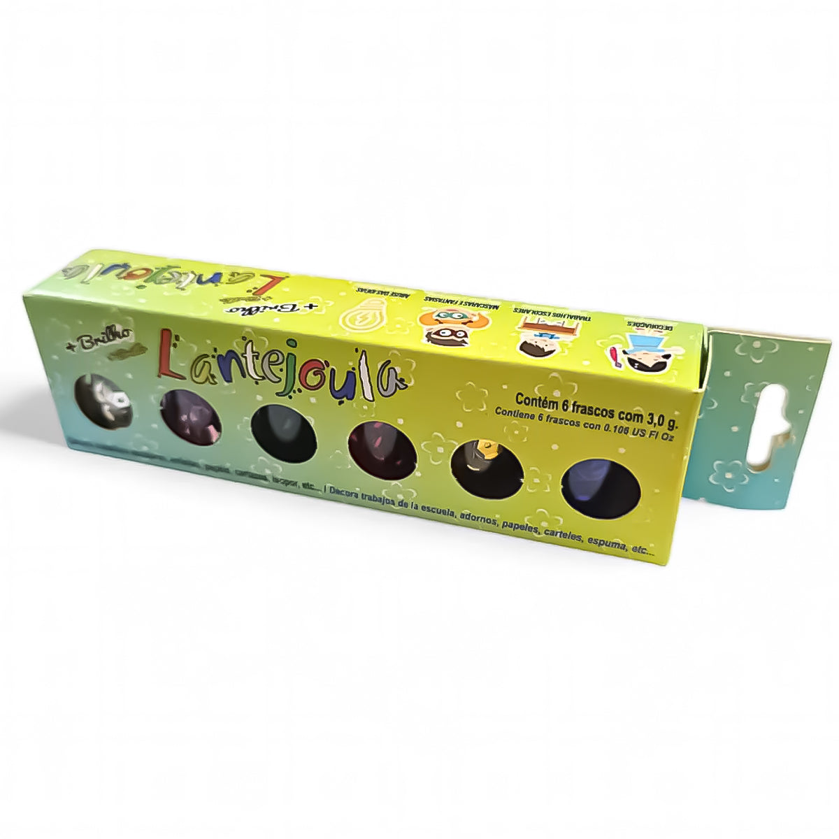 Conjunto de Lantejoula com 6 Cores Sortidas Gliart 