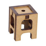 Miniatura Mdf Cru Banquinho de Feira M1052 - Woodplan