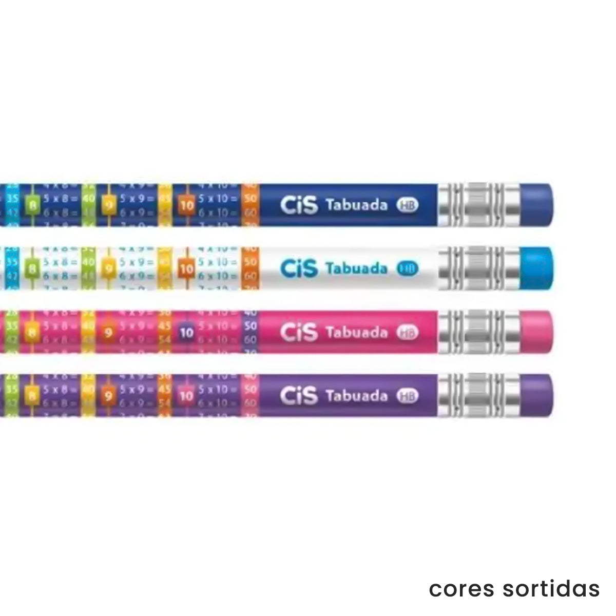 Lapis de Grafite Tabuada com Borracha - Cis