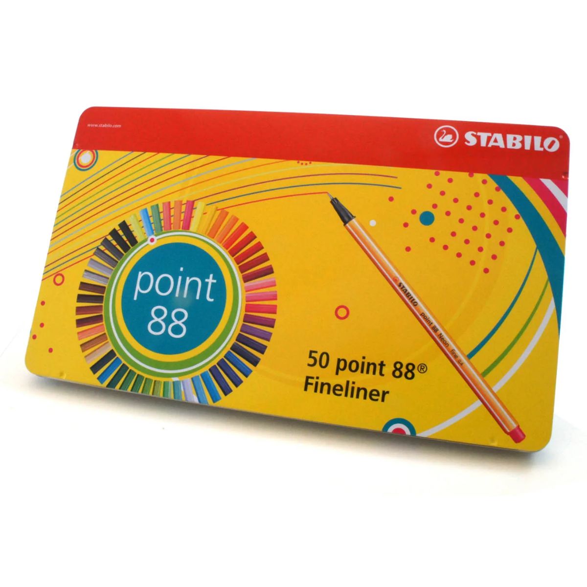 Estojo de Caneta Multiuso Point 88 Extrafina Stabilo 0.4Mm com 50 Cores
