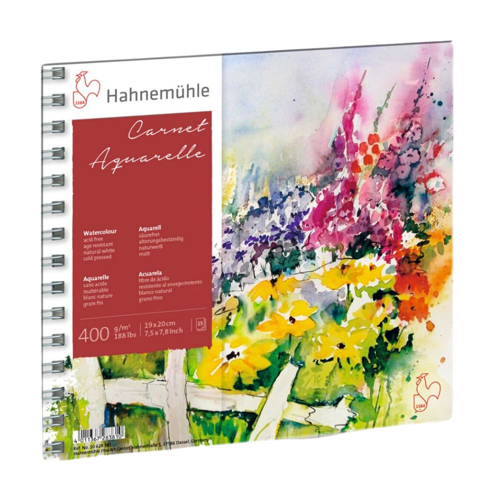 Caderno de Desenho Hahnemühle Carnet Voyage Textura Fina 400g/m² com 15 Folhas