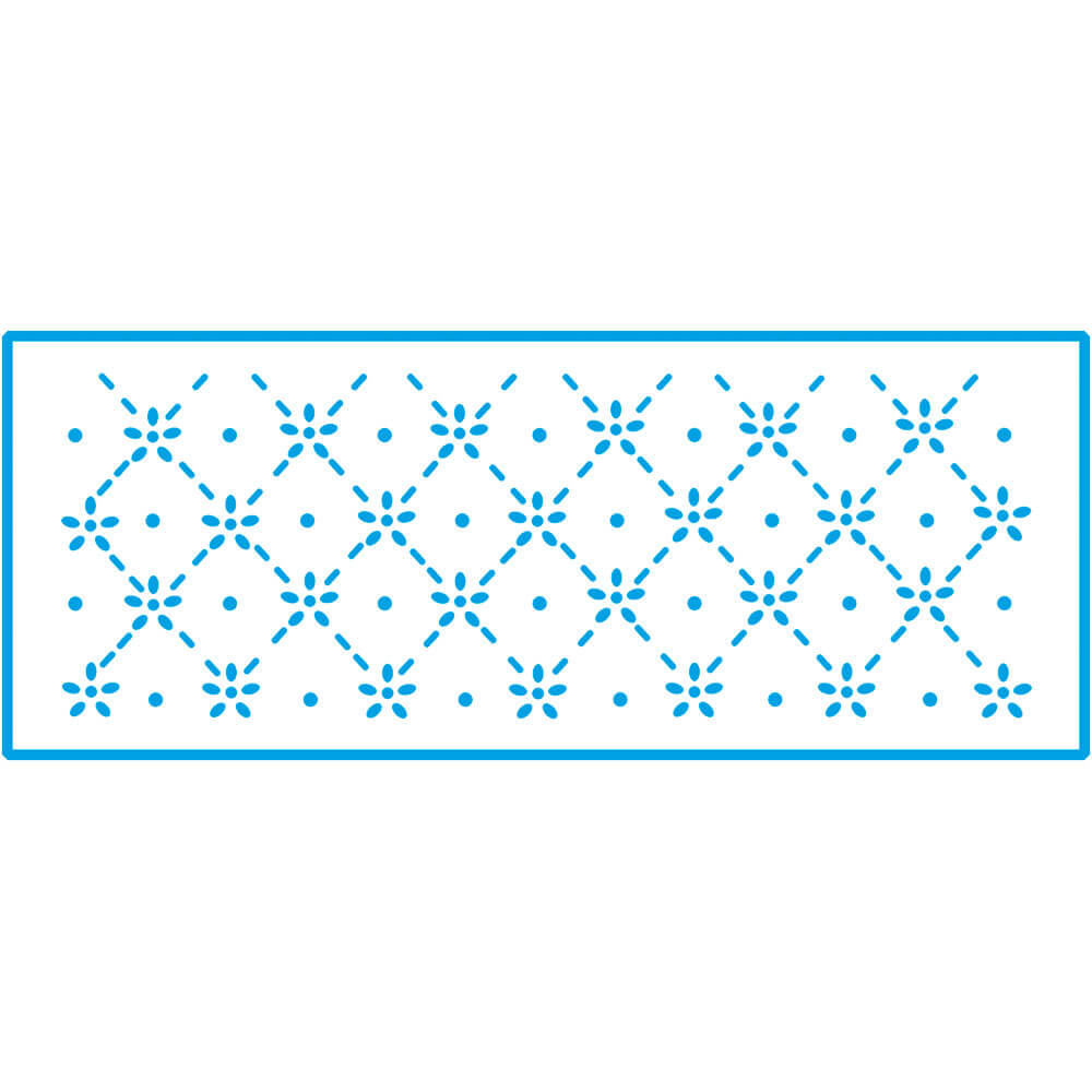 Stencil Pequeno Treliça 7x17cm para Pintura Decorativa e Artesanato Stp-046 - Litoarte