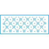 Stencil Pequeno Treliça 7x17cm para Pintura Decorativa e Artesanato Stp-046 - Litoarte