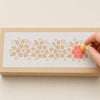 Stencil Pequeno Flores Vi 7x17cm para Pintura Decorativa e Artesanato Stp-0061 - Litoarte