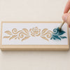 Stencil Pequeno Arabesco V 7x17cm para Pintura Decorativa e Artesanato Stp-0145 - Litoarte