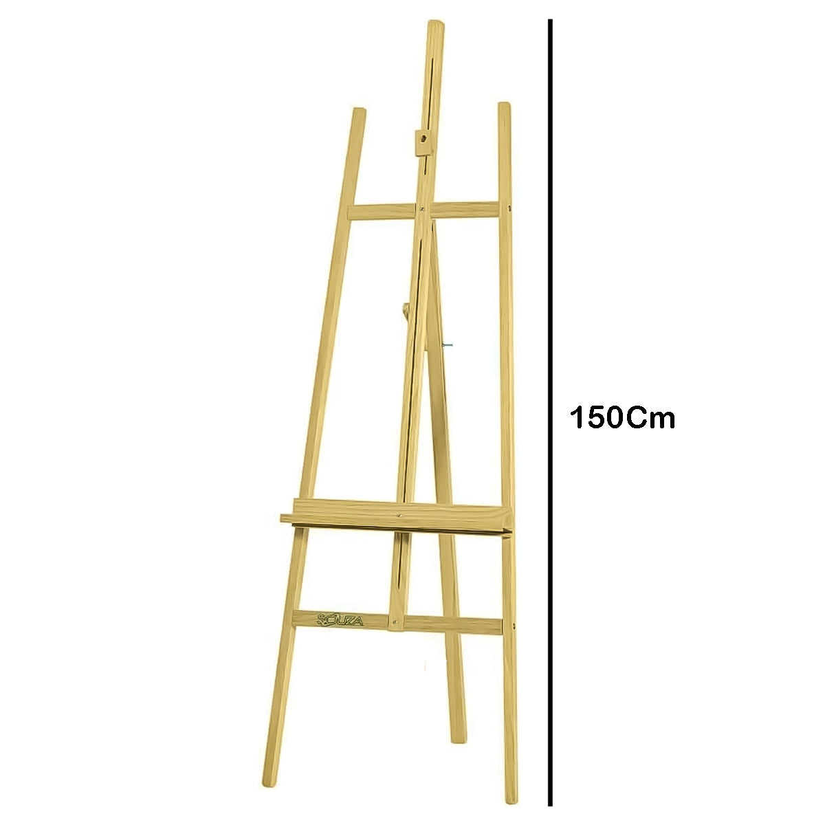 Cavalete para Pintura Popular 1,50 Metros Pinus Natural