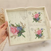 Papel de Seda Opapel Flor Rosa Iv 30x45cm para Decoupage e Artesanato 2380 - Opa