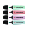 Marca-textos Boss Original Pastel 2-5mm 4 Cores para Grifar, Lettering e Journaling - Stabilo