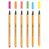 Estojo de Caneta Multiuso Point 88 Extrafina Stabilo 0.4Mm com 06 Cores Neon