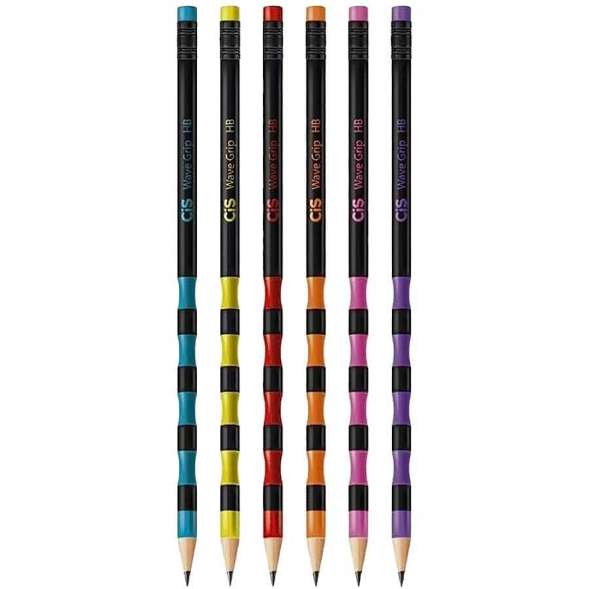 Lapis de Grafite Wave Grip Hb com Borracha - Cis