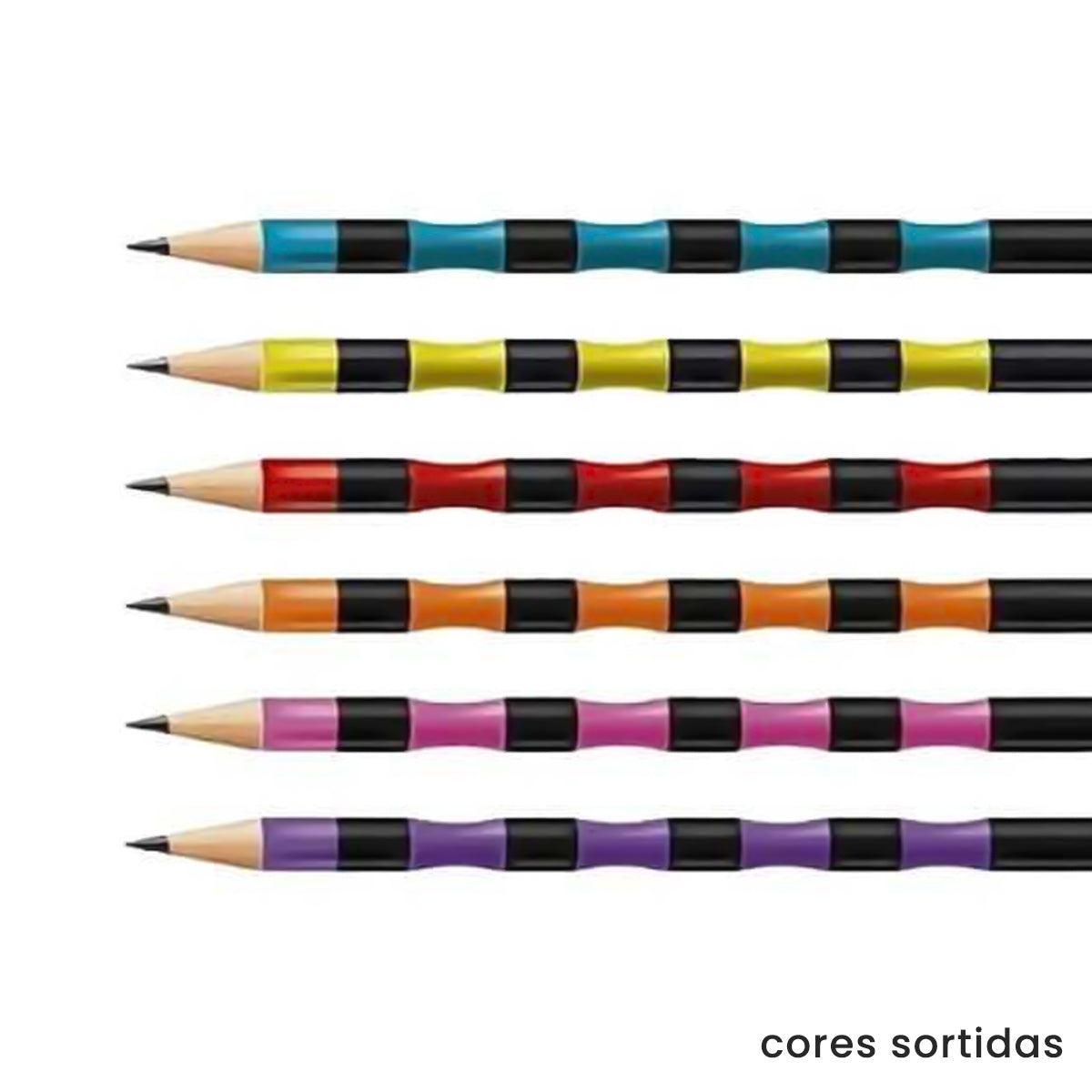 Lapis de Grafite Wave Grip Hb com Borracha - Cis