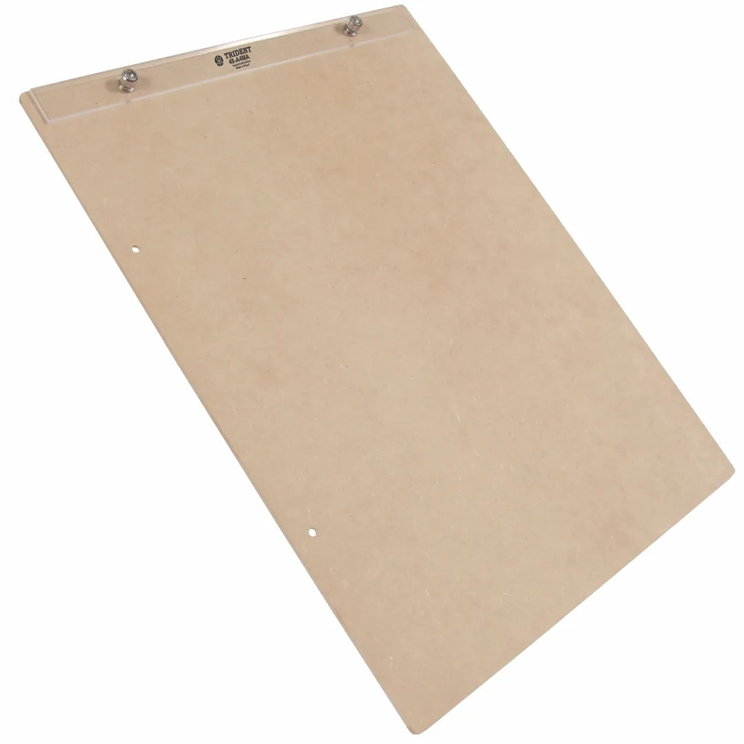 Prancheta Portátil A4 Trident com Prendedor Acrílico Reversível Mdf Natural 34x26 Cm - Modelo 48-a4ma