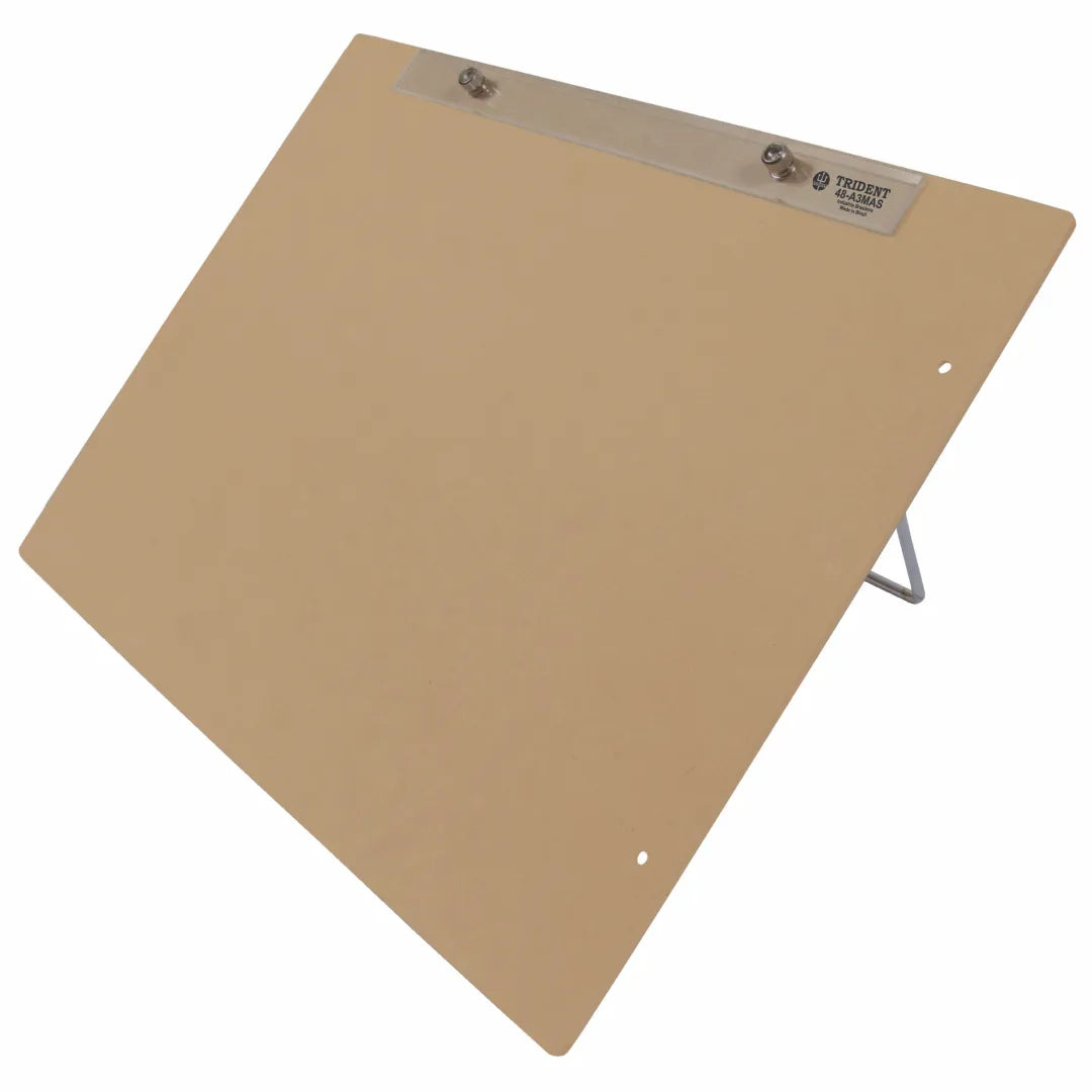 Prancheta Portátil com Prendedor Trident Mdf Natural 4 Mm A3 45x34 Cm - Modelo 48-a3mas