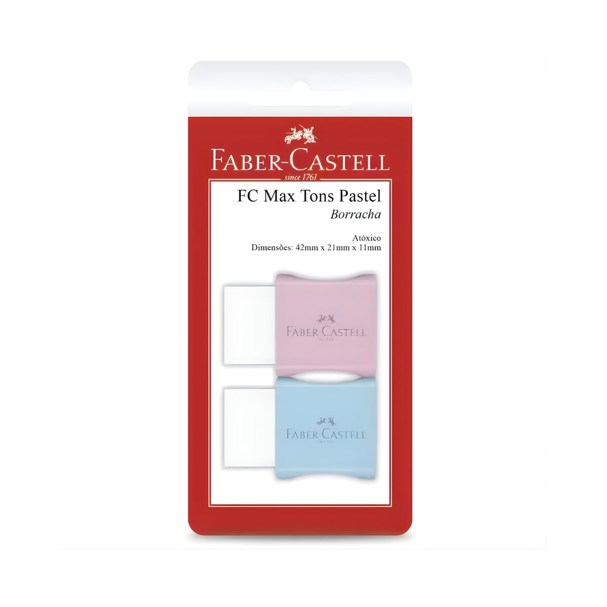 Borracha 7024 Tons Pastel Sortidas - Faber-castell 7024mar