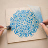Stencil Mandala Flor Bauer 30,5x30,5cm para Pintura Decorativa e Artesanato 2470 - Opa