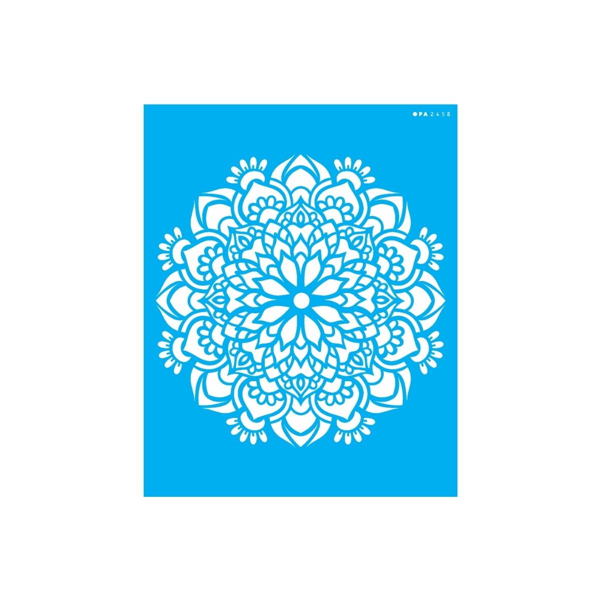 Stencil Opa 20x25cm - Mandala Flor Bauer - 2458