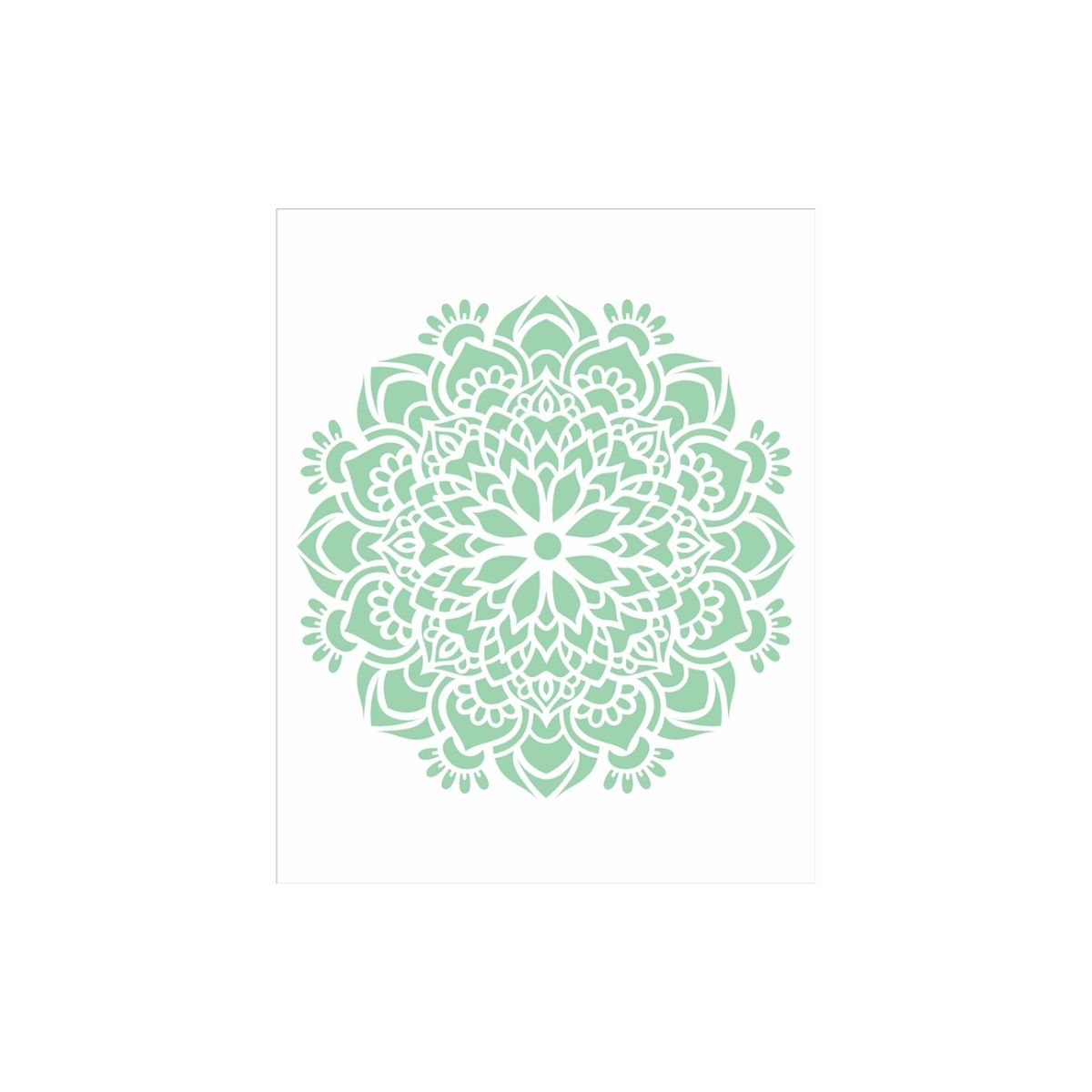 Stencil Opa 20x25cm - Mandala Flor Bauer - 2458