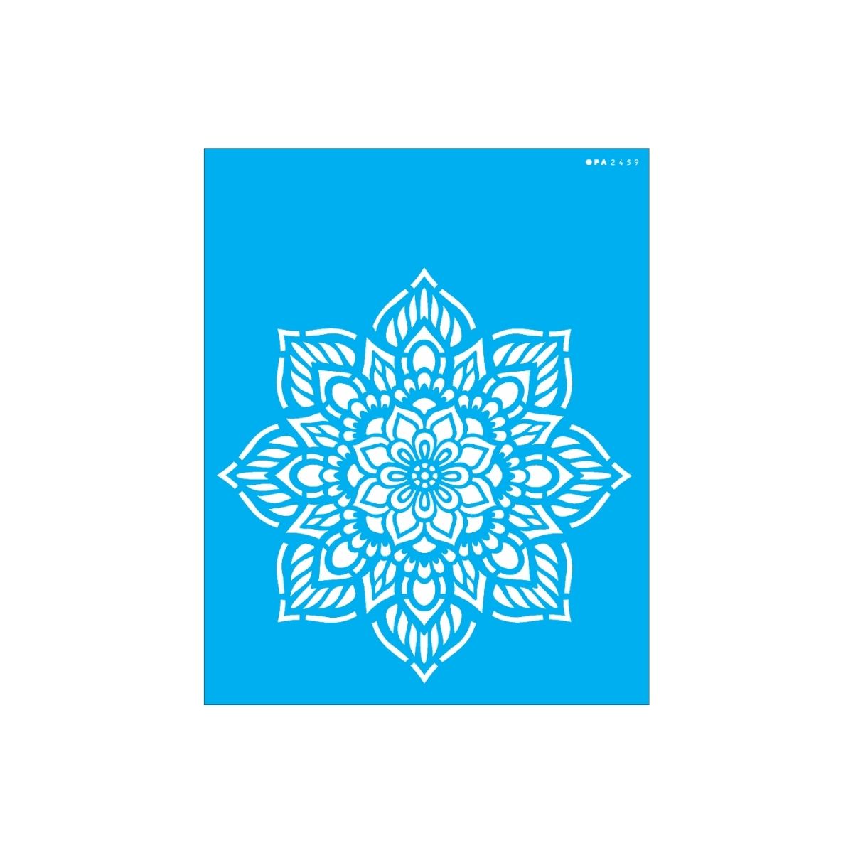 Stencil Opa 20x25cm - Mandala Flor Oito Pontas - 2459