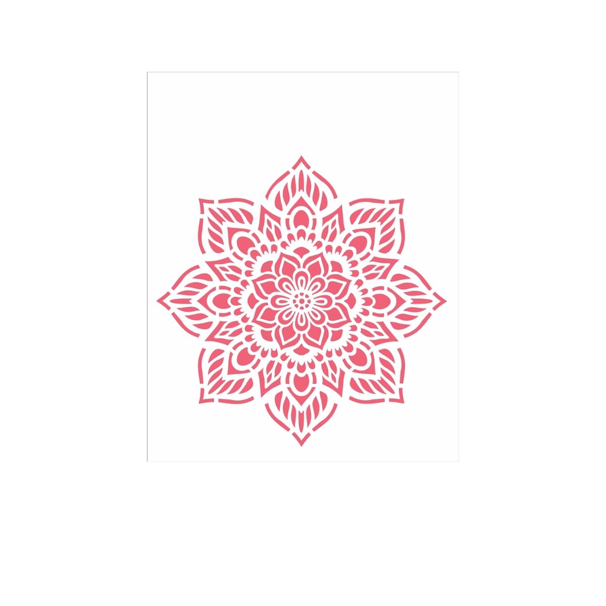 Stencil Opa 20x25cm - Mandala Flor Oito Pontas - 2459