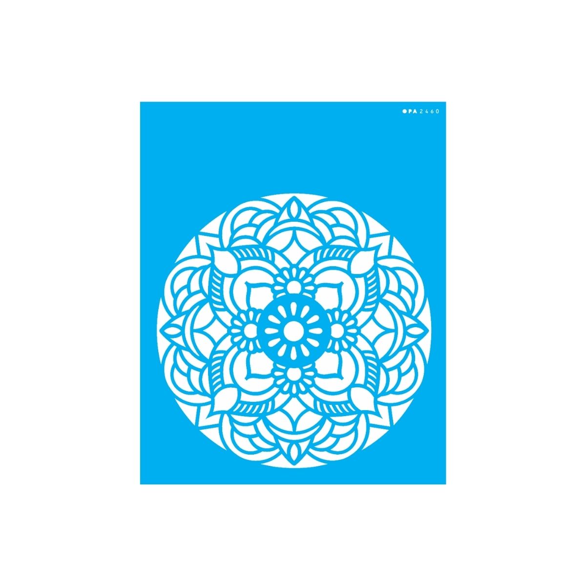 Stencil Opa 20x25cm - Mandala Flor Redonda - 2460