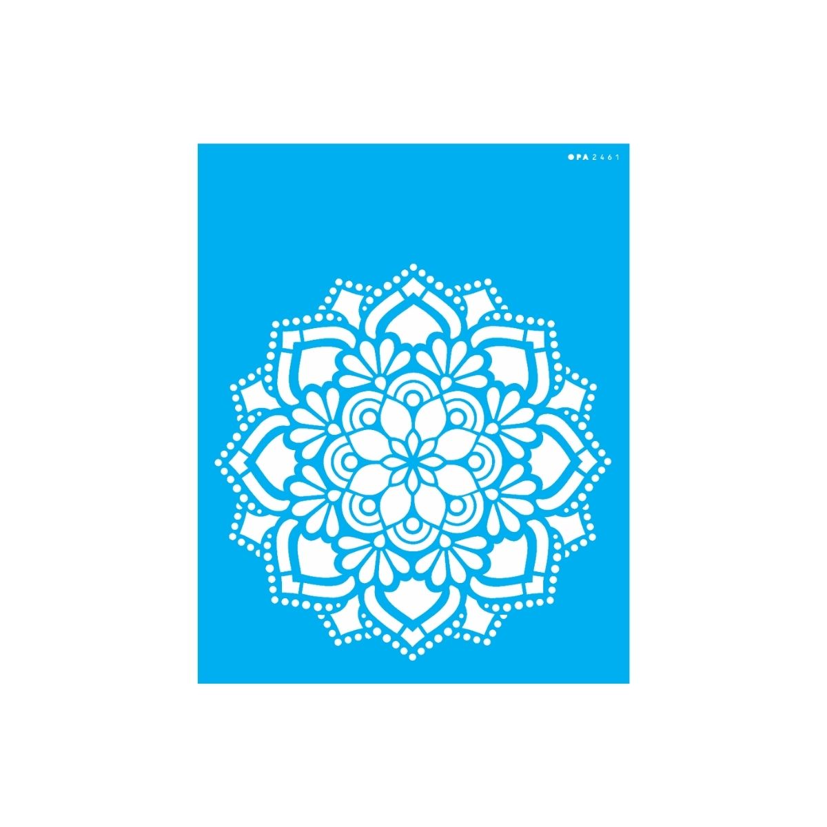 Stencil Opa 20x25cm - Mandala Flor Renda - 2461