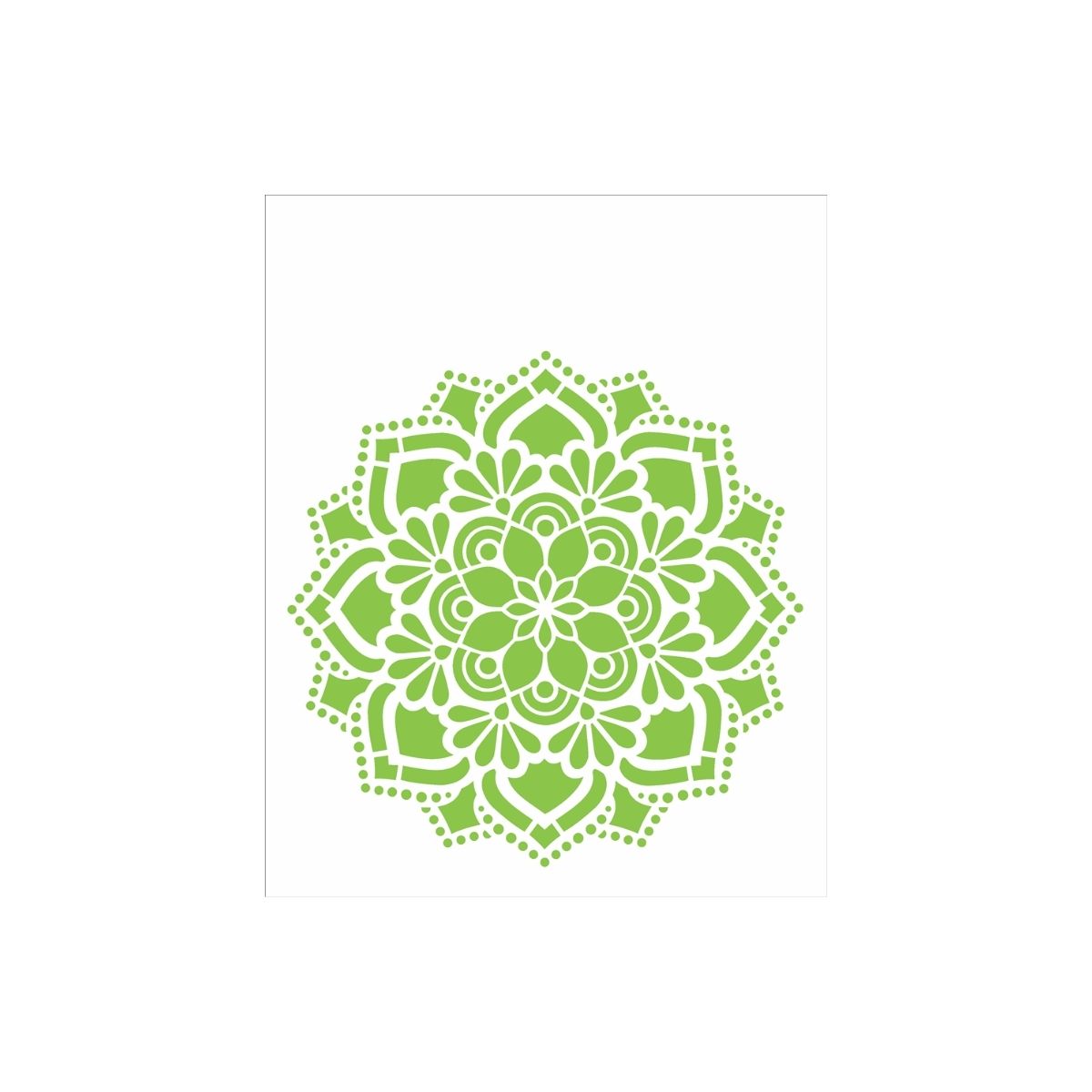 Stencil Opa 20x25cm - Mandala Flor Renda - 2461