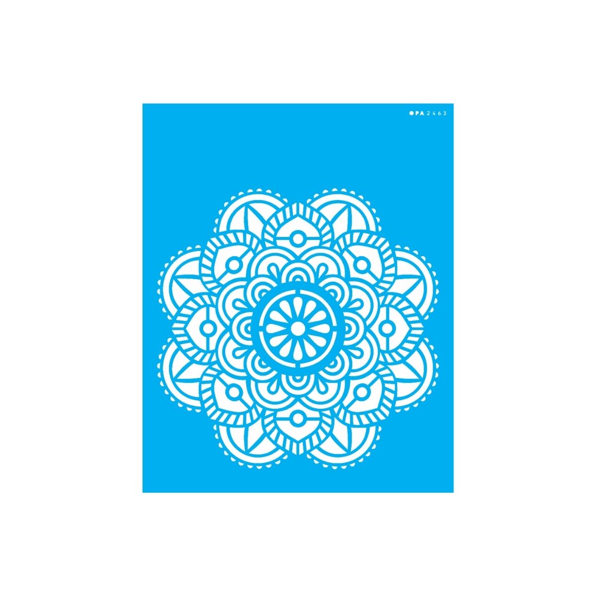 Stencil Opa 20x25cm - Mandala Flor Vitral - 2463
