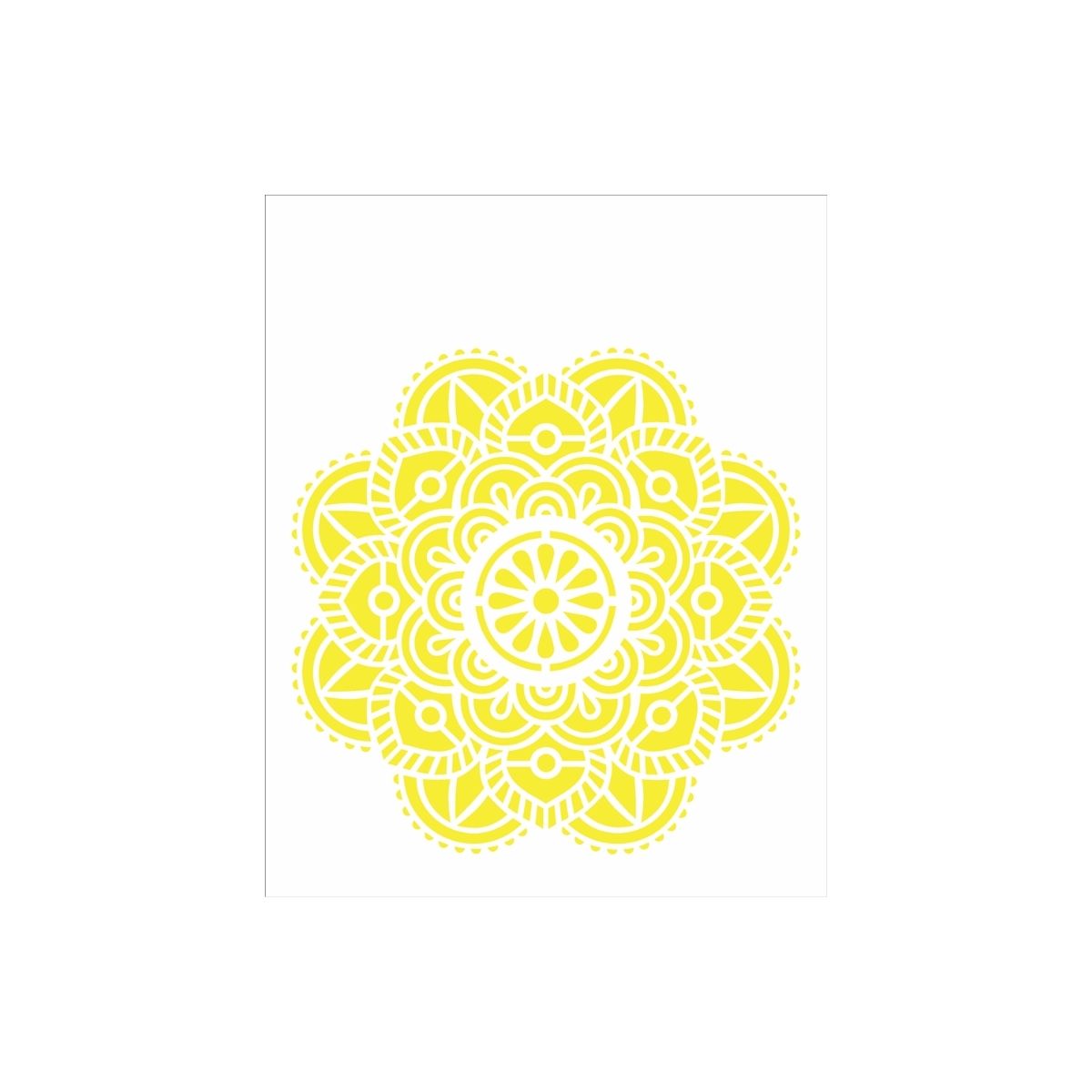 Stencil Opa 20x25cm - Mandala Flor Vitral - 2463