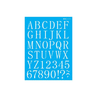 Stencil Opa 15x20cm - Alfabeto Reto Maiúsculo 2,40cm - 2495